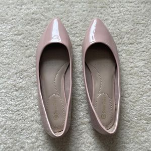 Pink flats